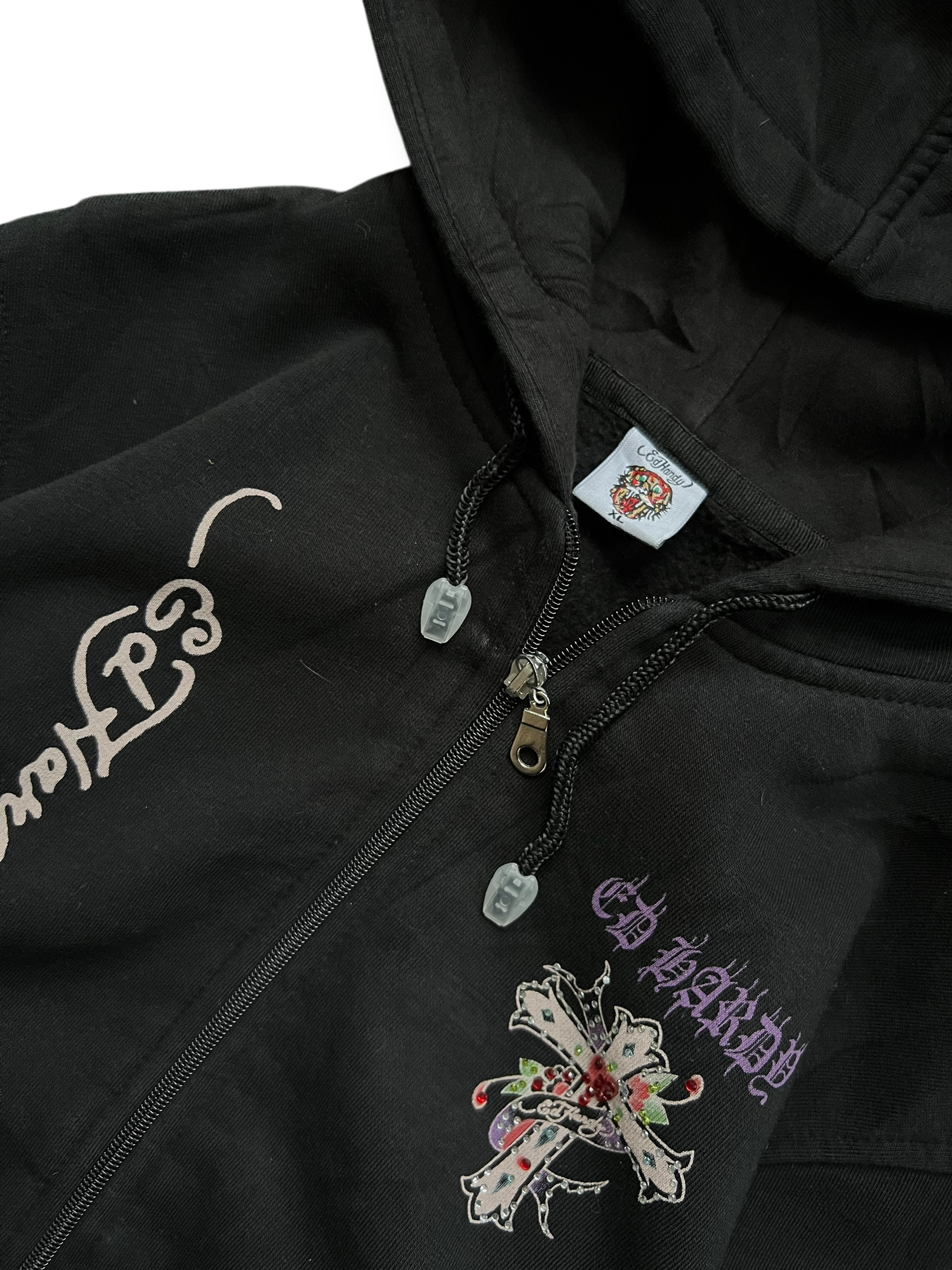 Vintage Y2k Ed Hardy zipp mikina