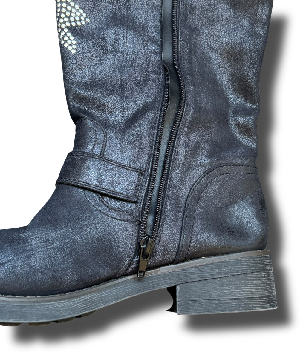 Y2k Catwalk cross gems dámské boty