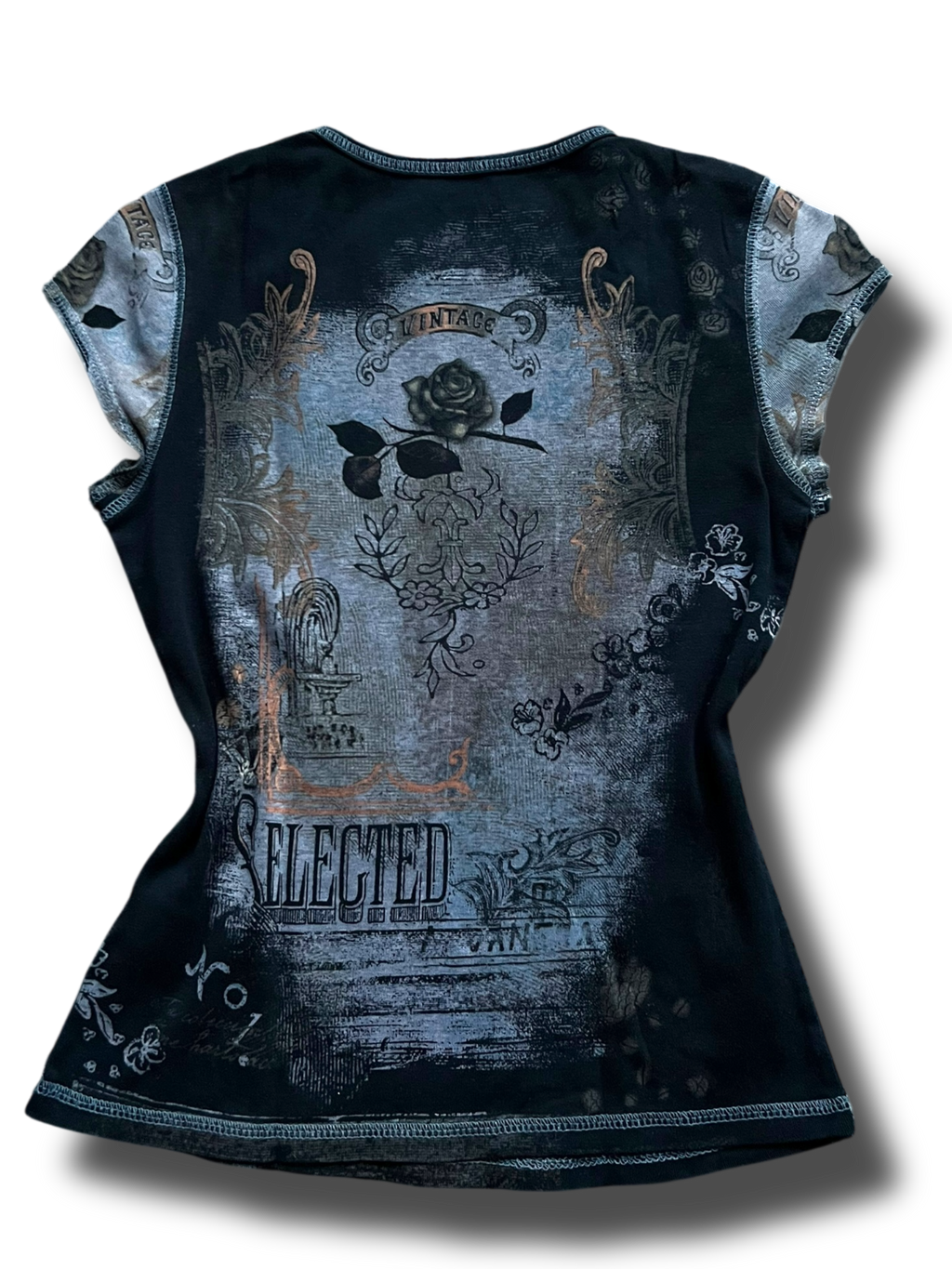 Vintage graphic opium top