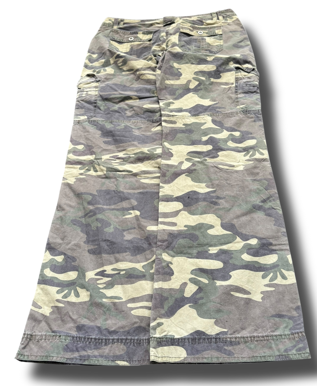 Y2K camo cargo kalhoty
