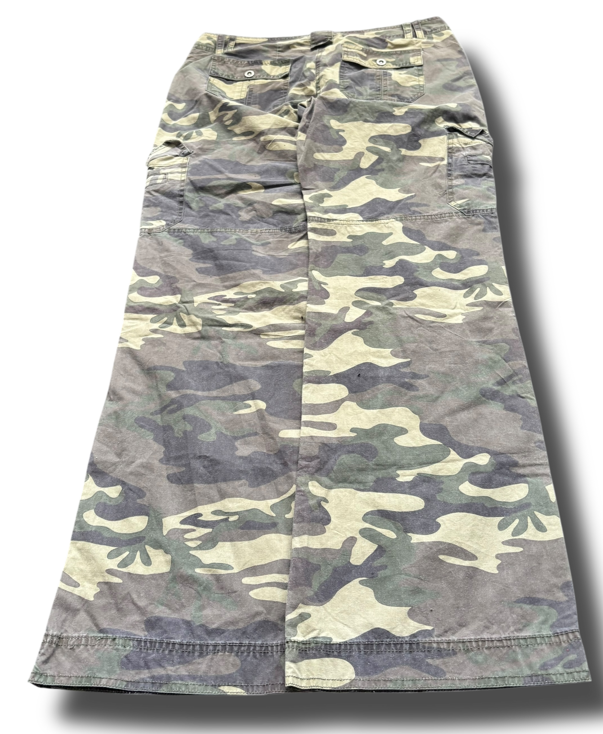 Y2K camo cargo kalhoty