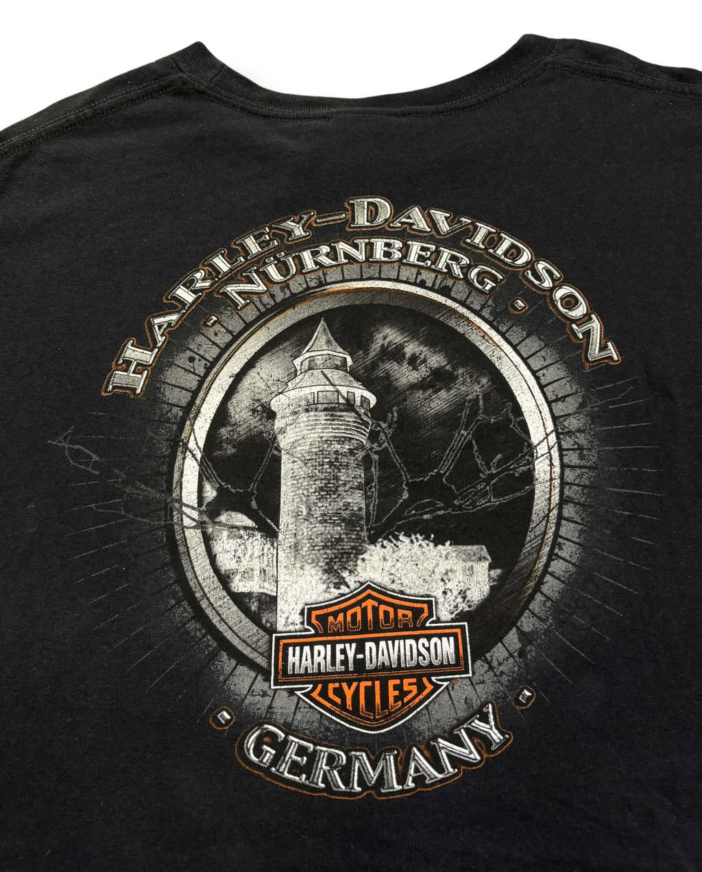 Vintage 2000s Harley Davidson baggy tričko