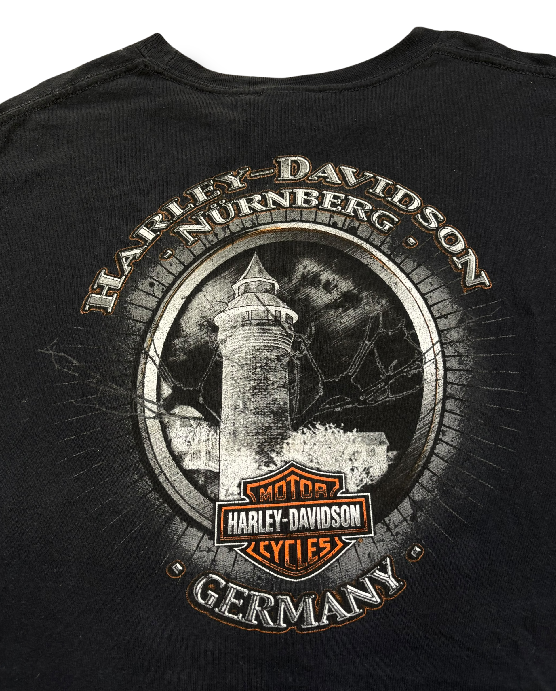 Vintage 2000s Harley Davidson baggy tričko