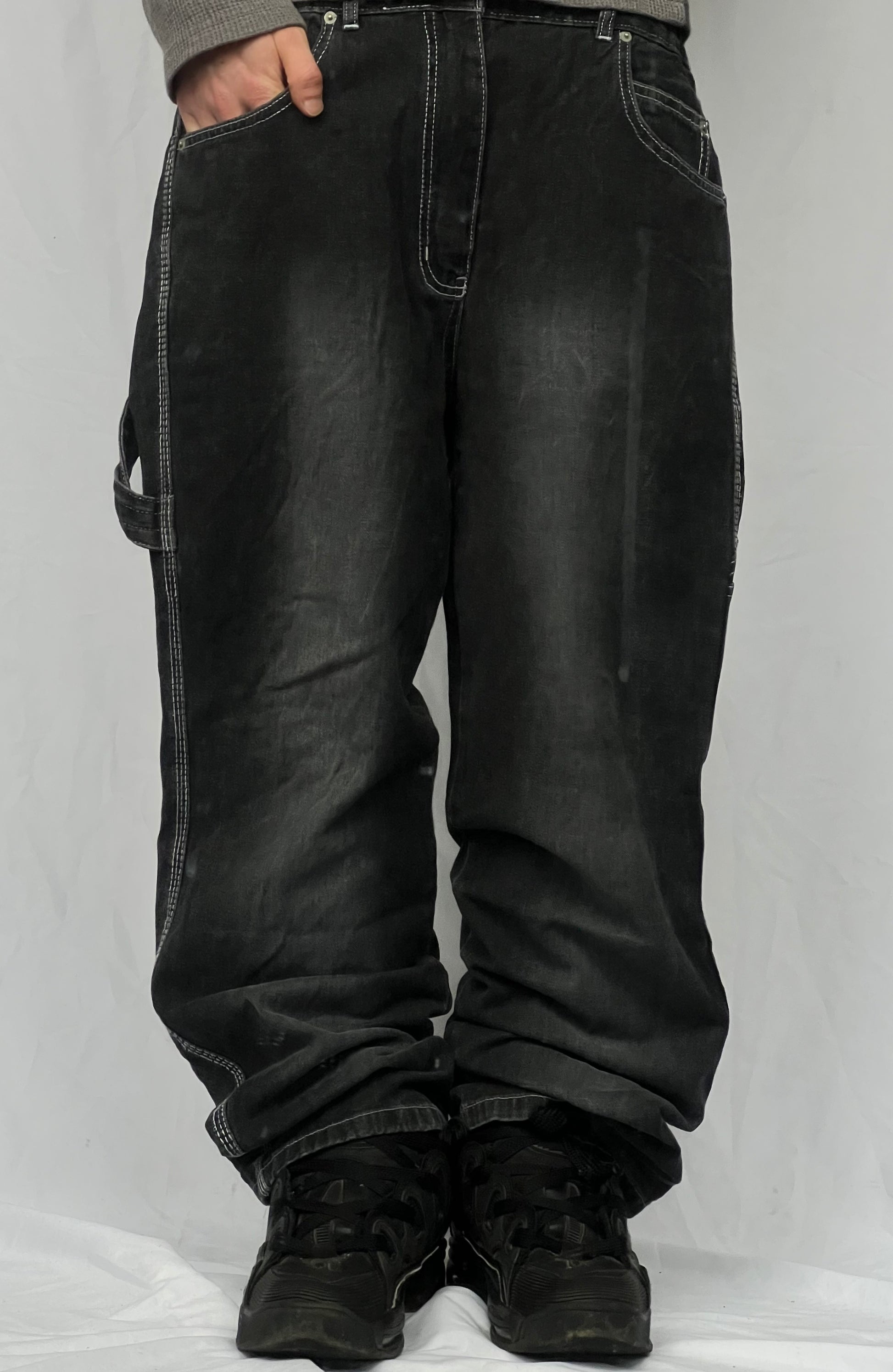 Vintage hip-hop Y2K baggy player džíny