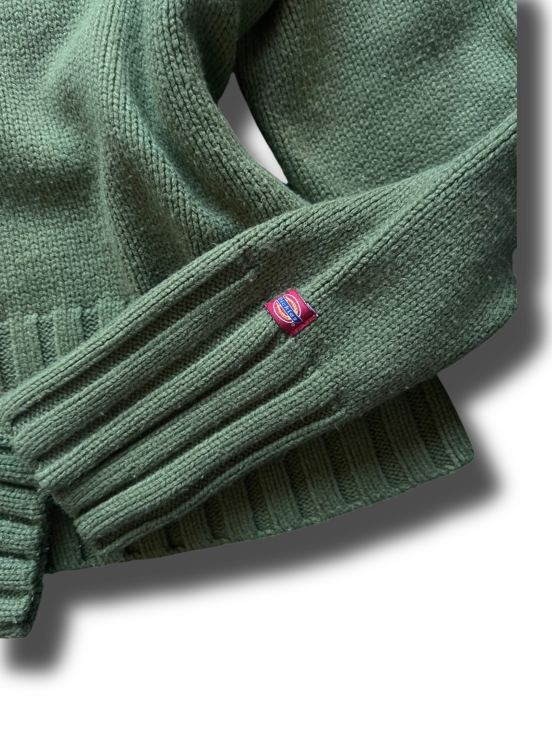 Vintage 90s girly khaki Dickies cropped svetr