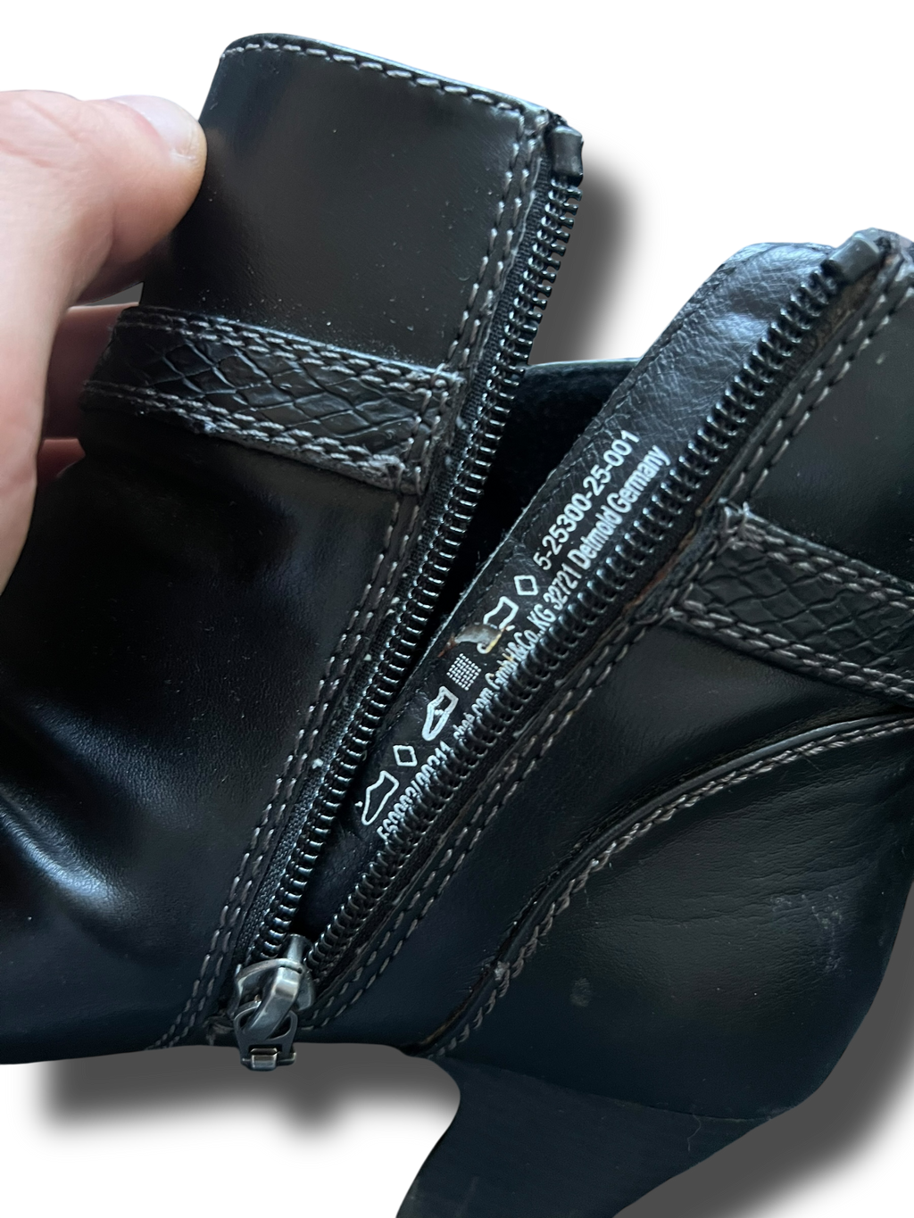 Vintage leather Oliver kozačky