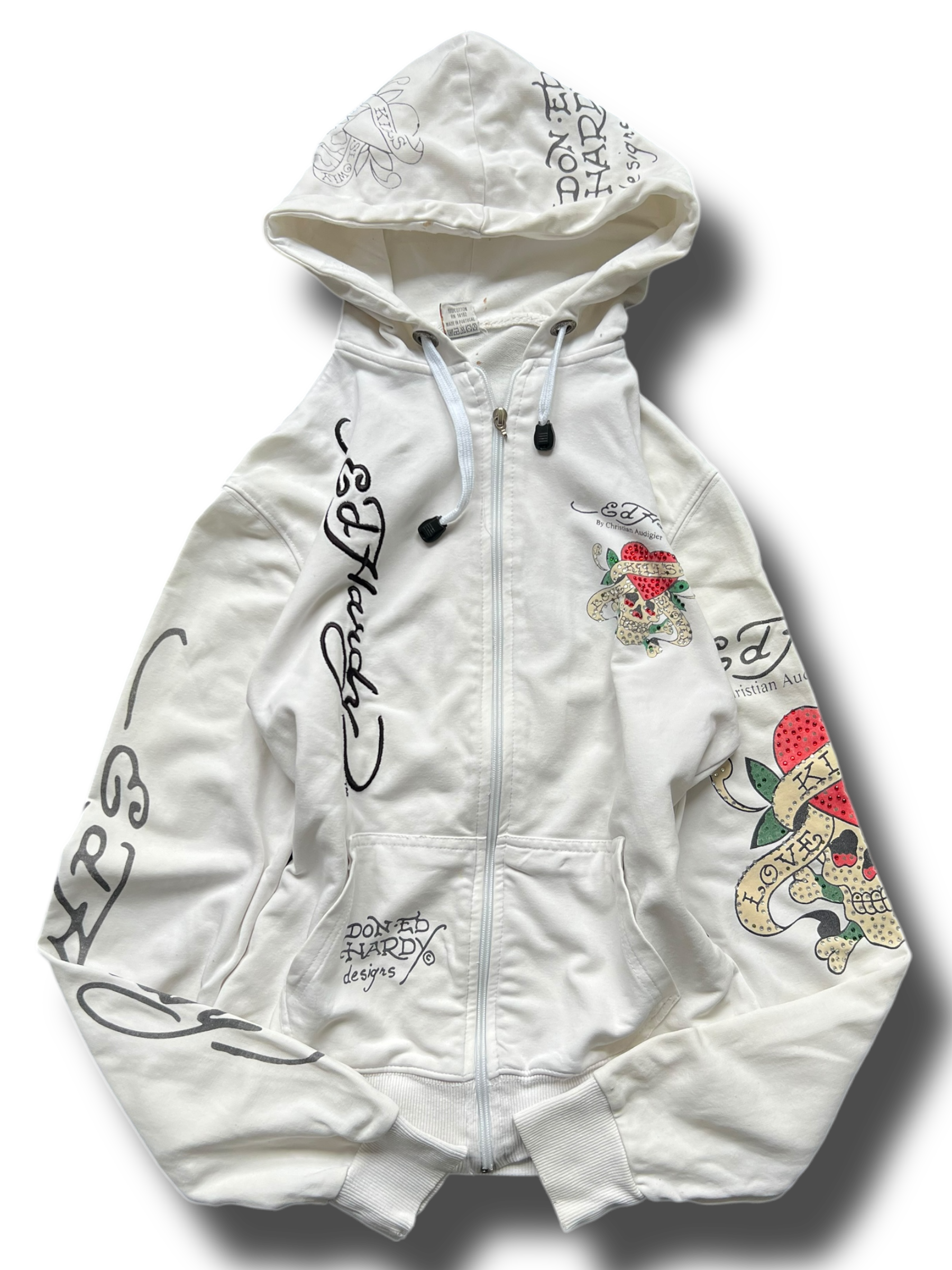 Vintage rare girly graphic Ed Hardy mikina