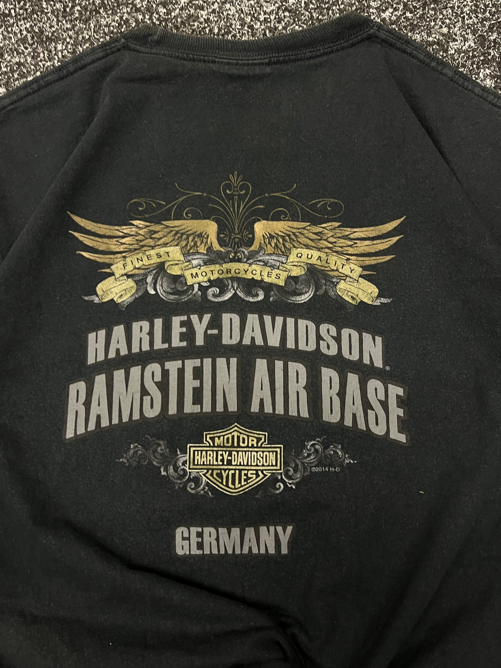 Vintage rare 00s Y2K 2014 Harley Davidson graphic triko