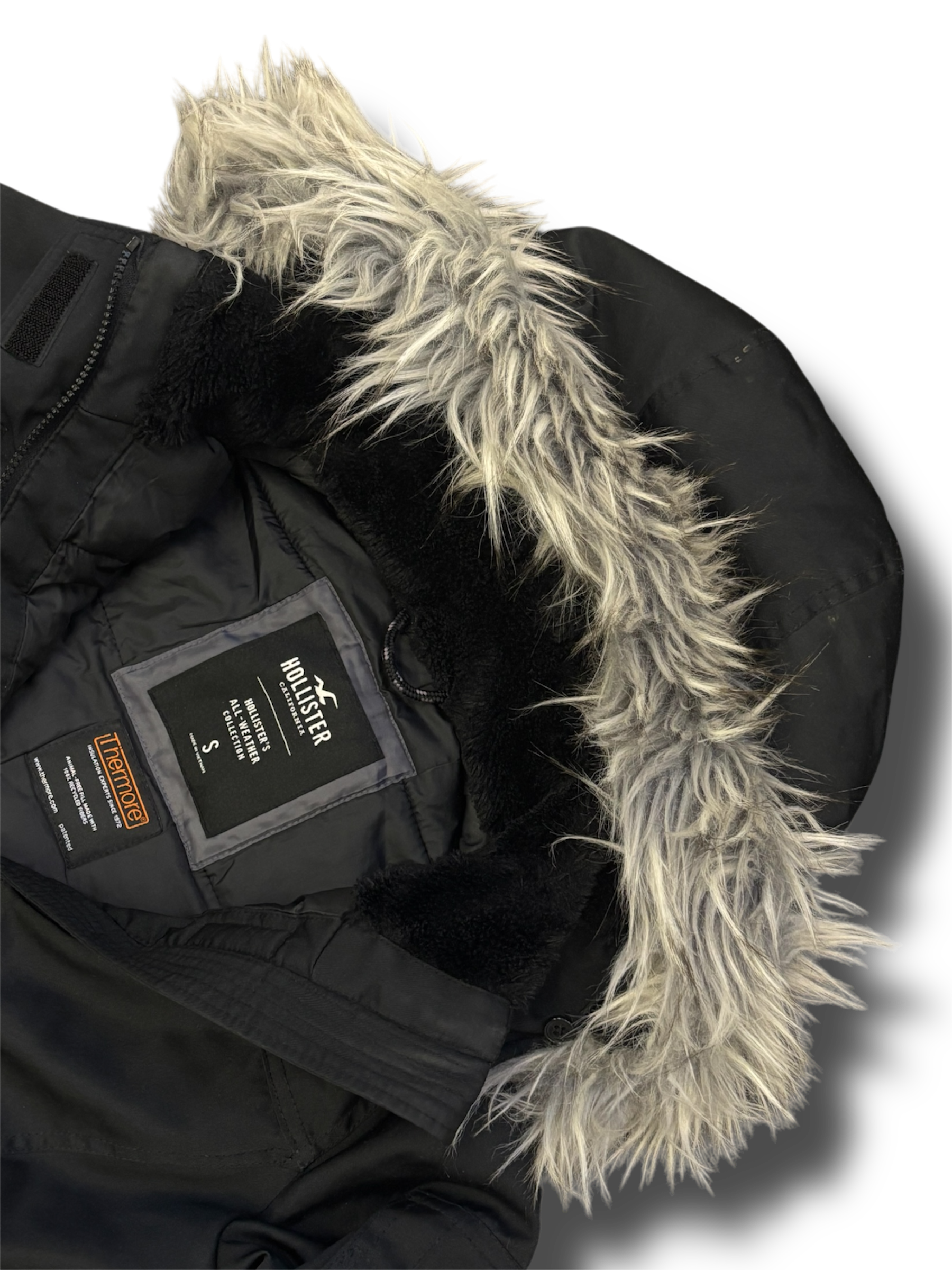 Y2k Hollister fur dámská zimní bunda