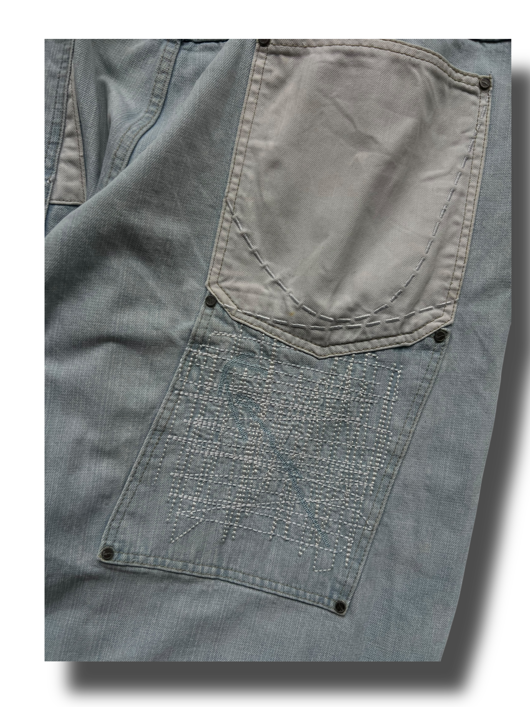 Vintage rare heavy washed Karl Kani jeans