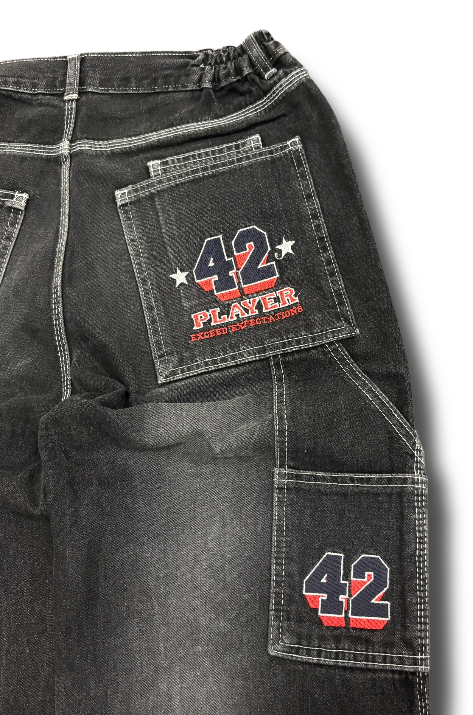 Vintage hip-hop Y2K baggy player džíny