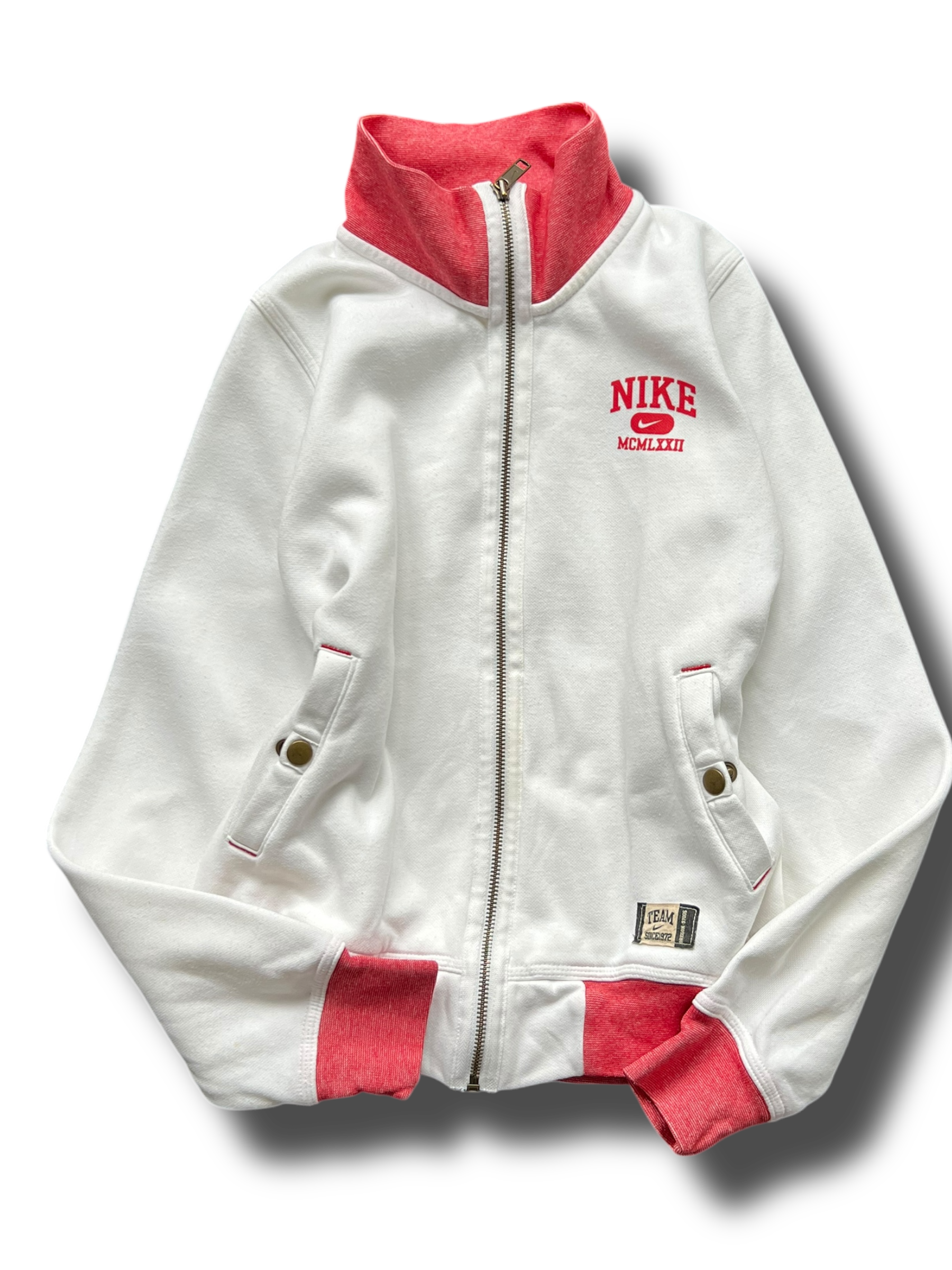 Vintage 2000s Y2k girly cropped Nike zipper