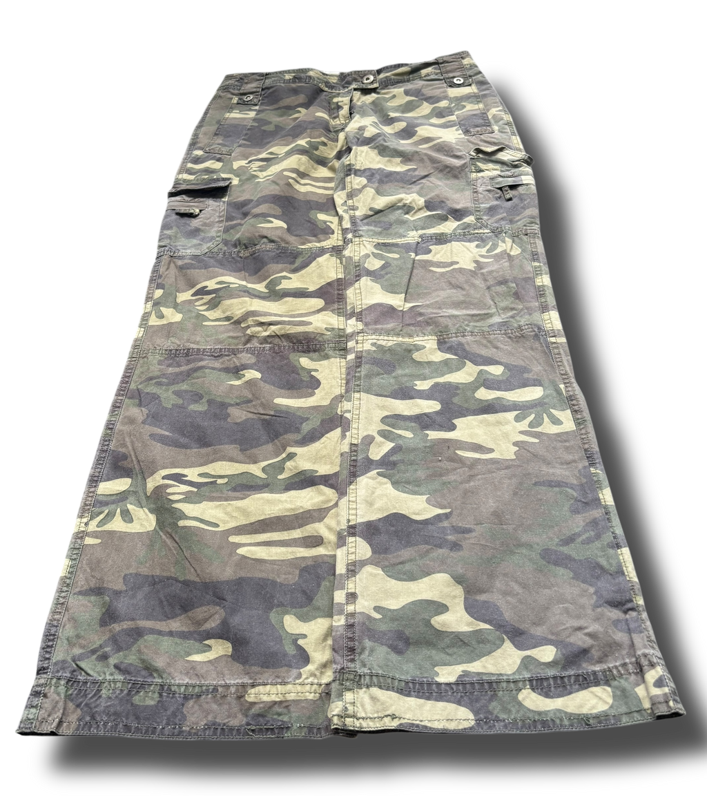 Y2K camo cargo kalhoty