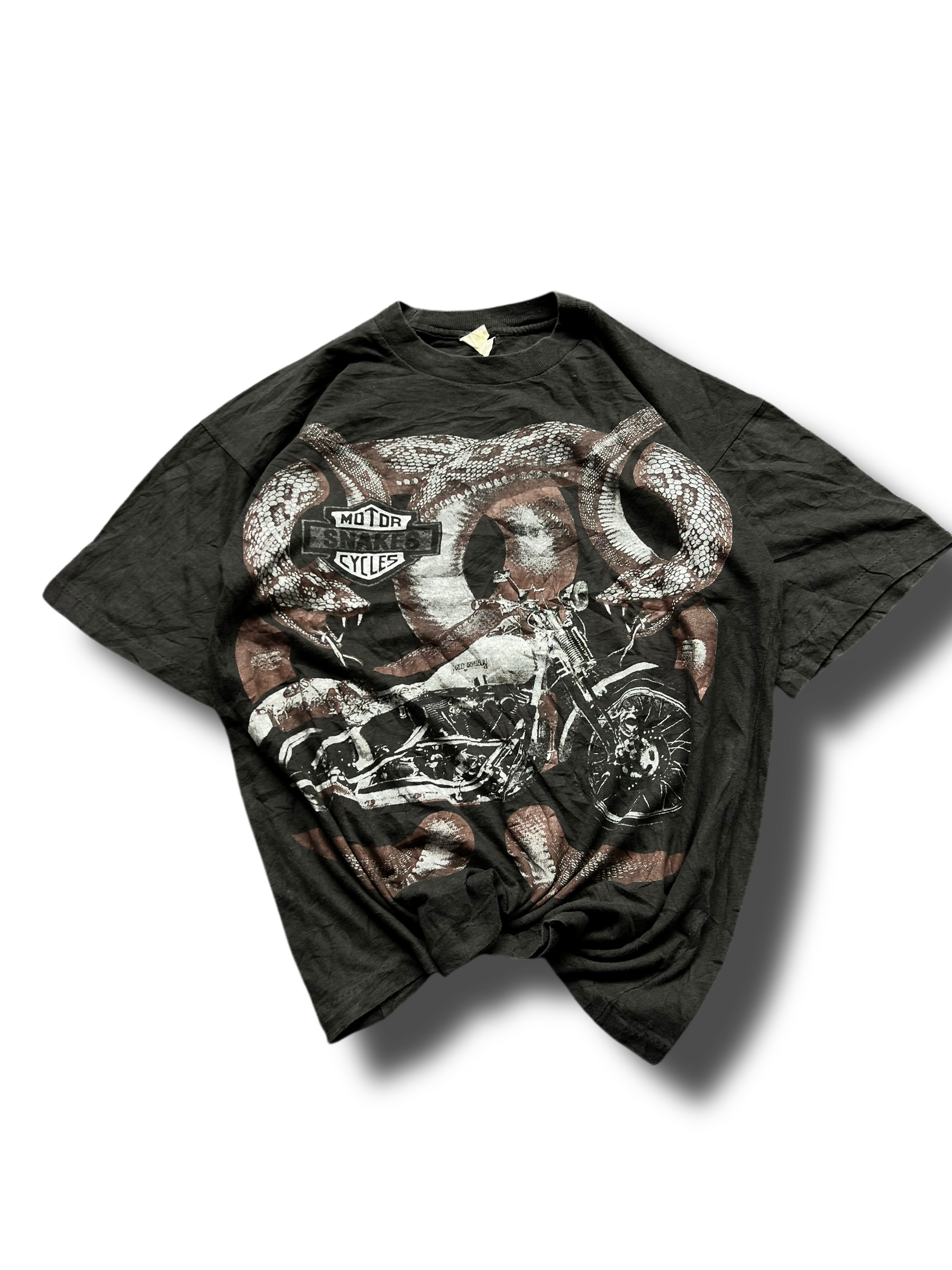 1990s graphic Harley Davidson style triko