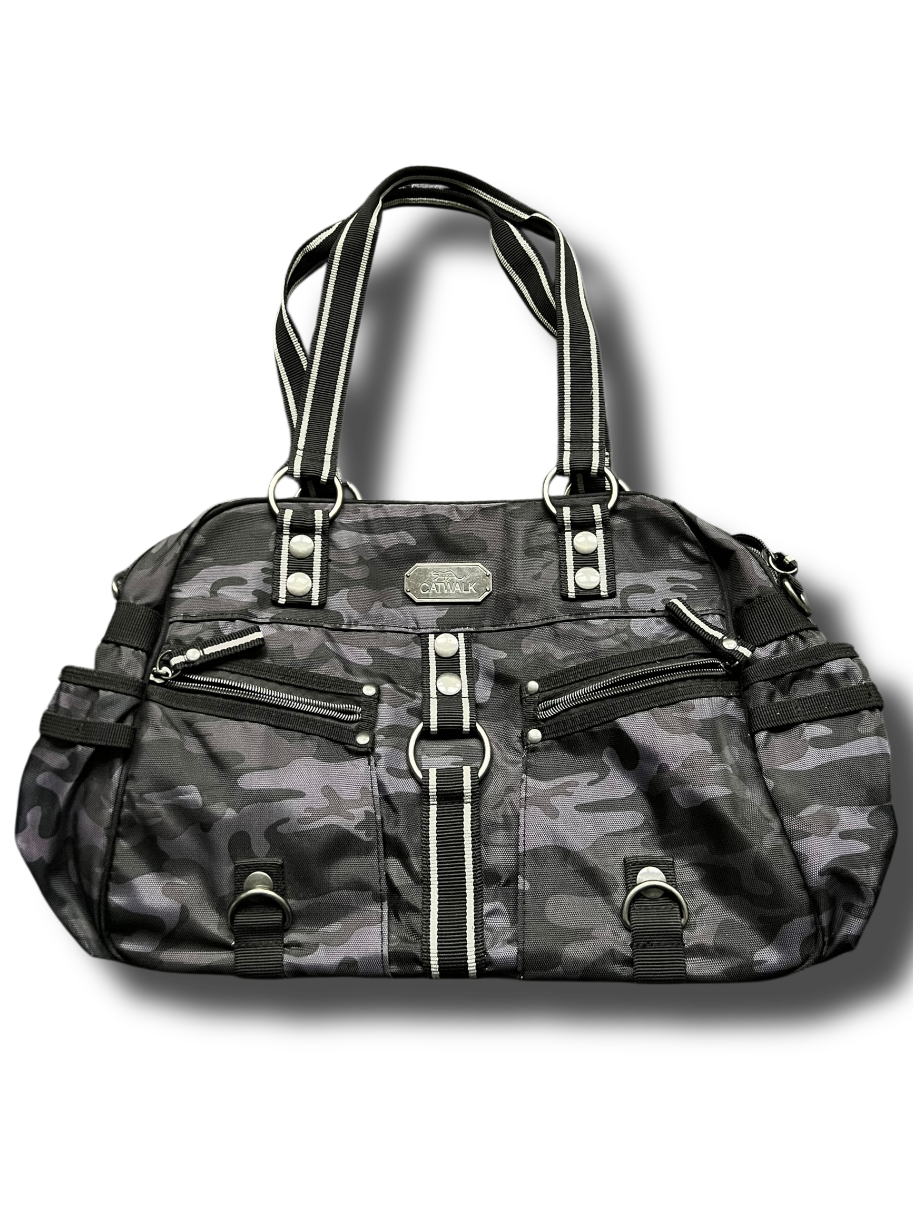 Vintage Y2k camo catwalk kabelka