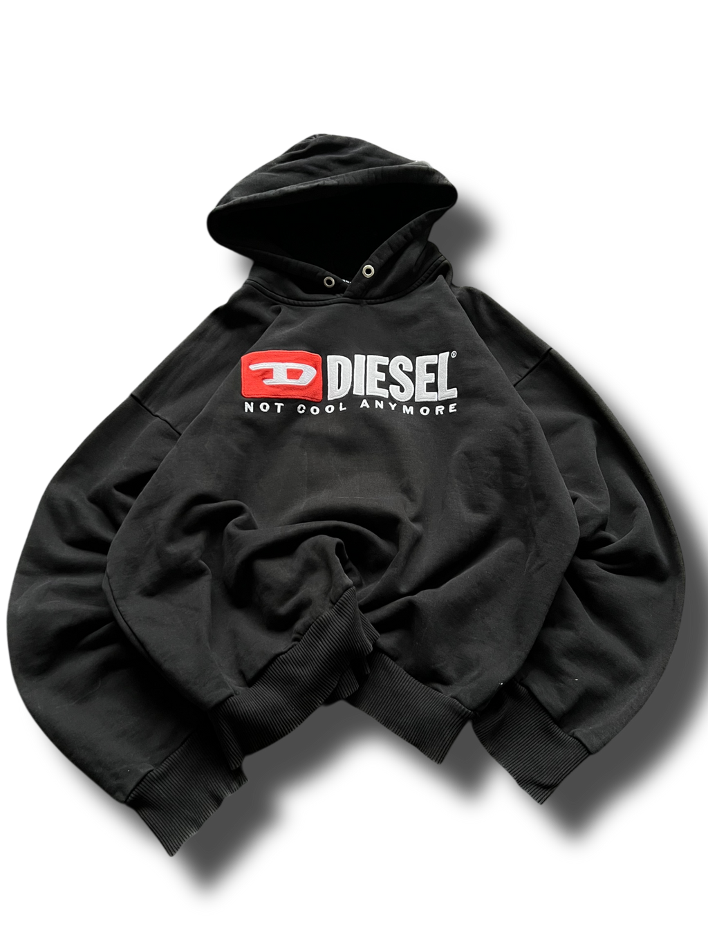 Heavy cotton black Diesel hoodie