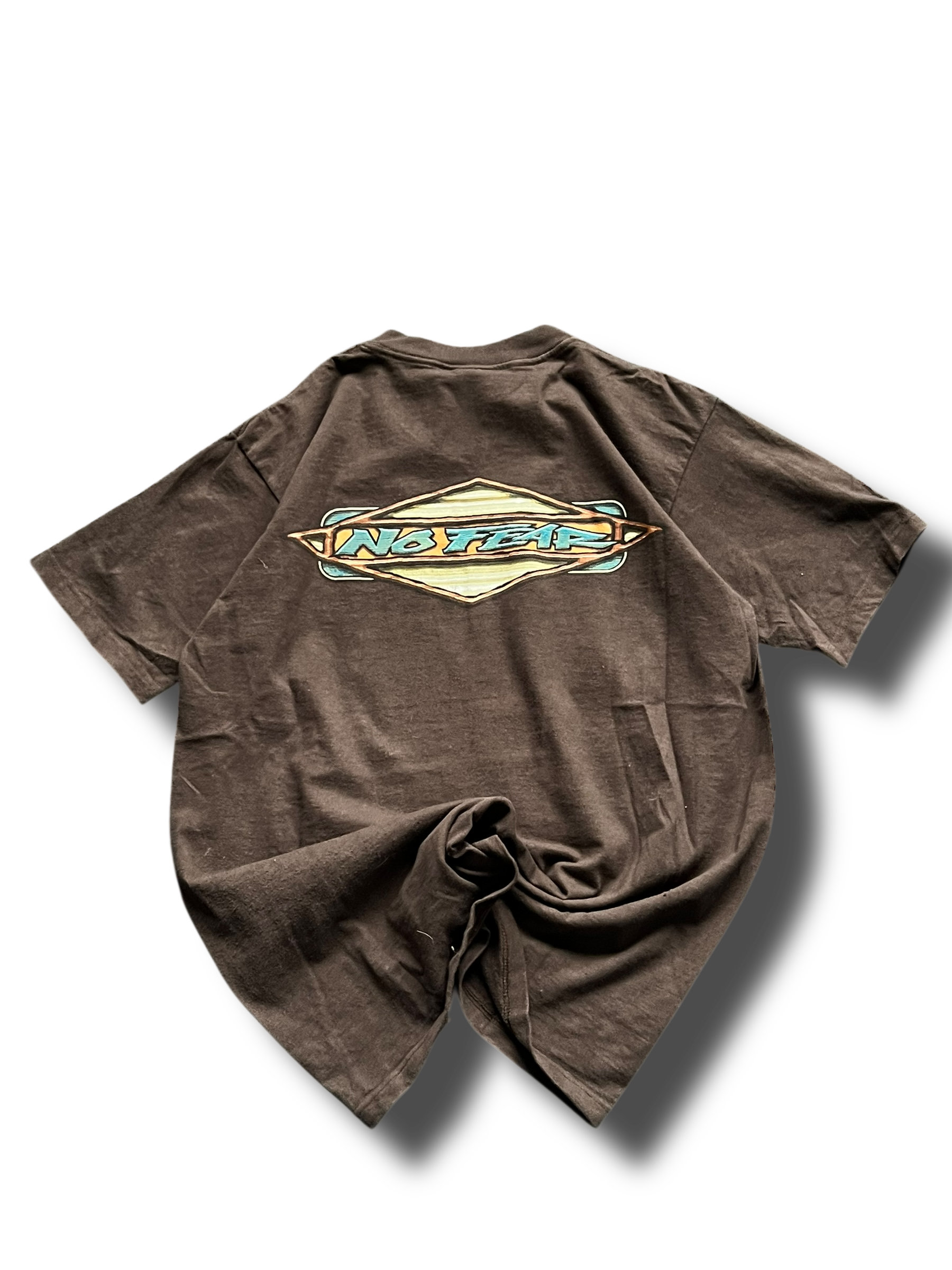 90s made in USA graphic surf No fear triko