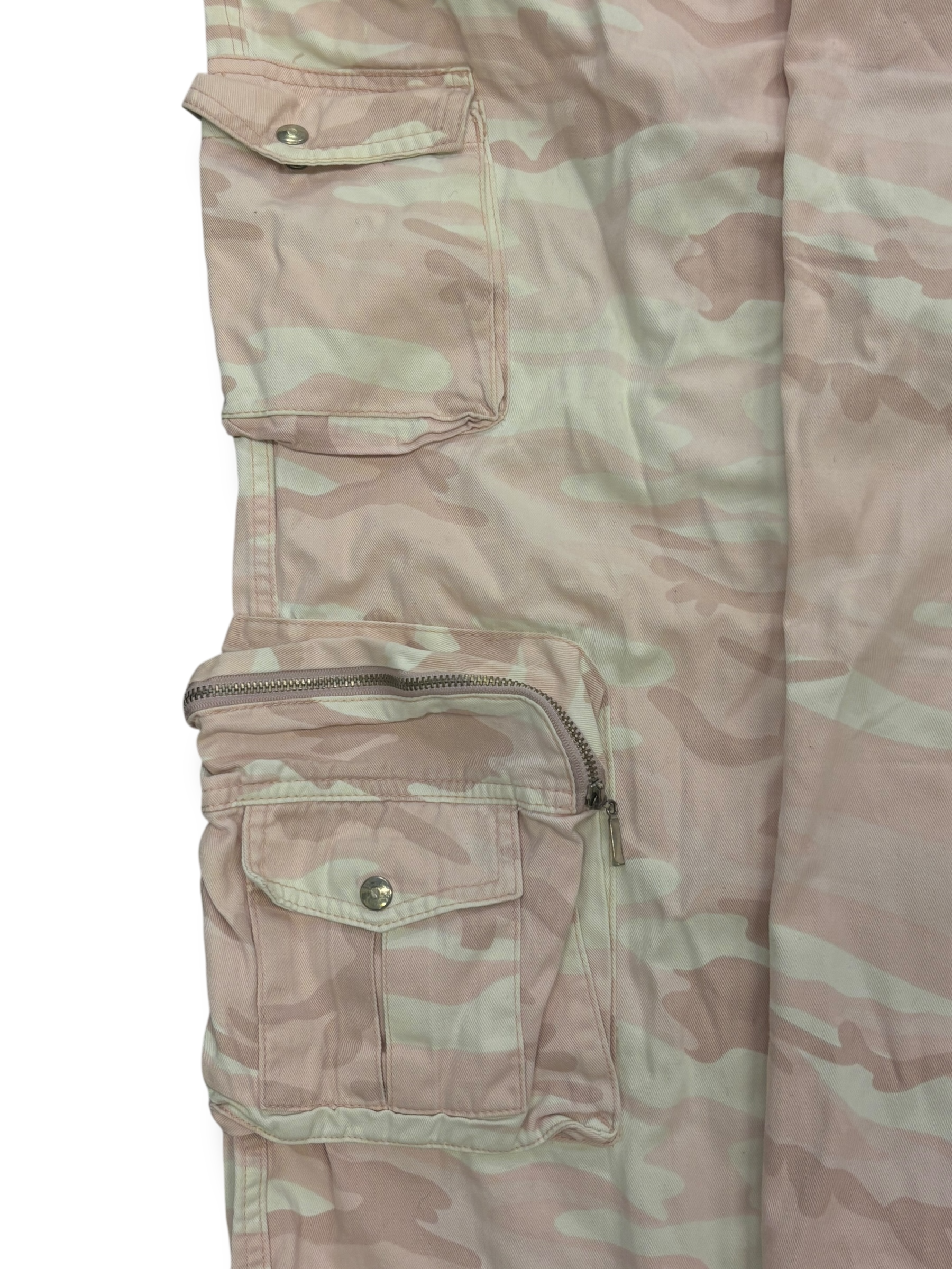 Vintage pink camo baggy maskáčové kalhoty dámské