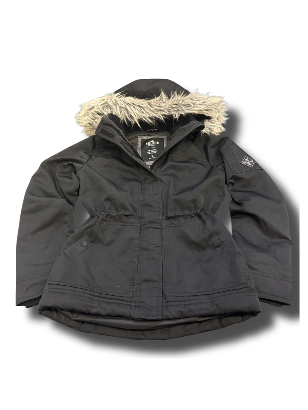 Y2k Hollister fur dámská zimní bunda