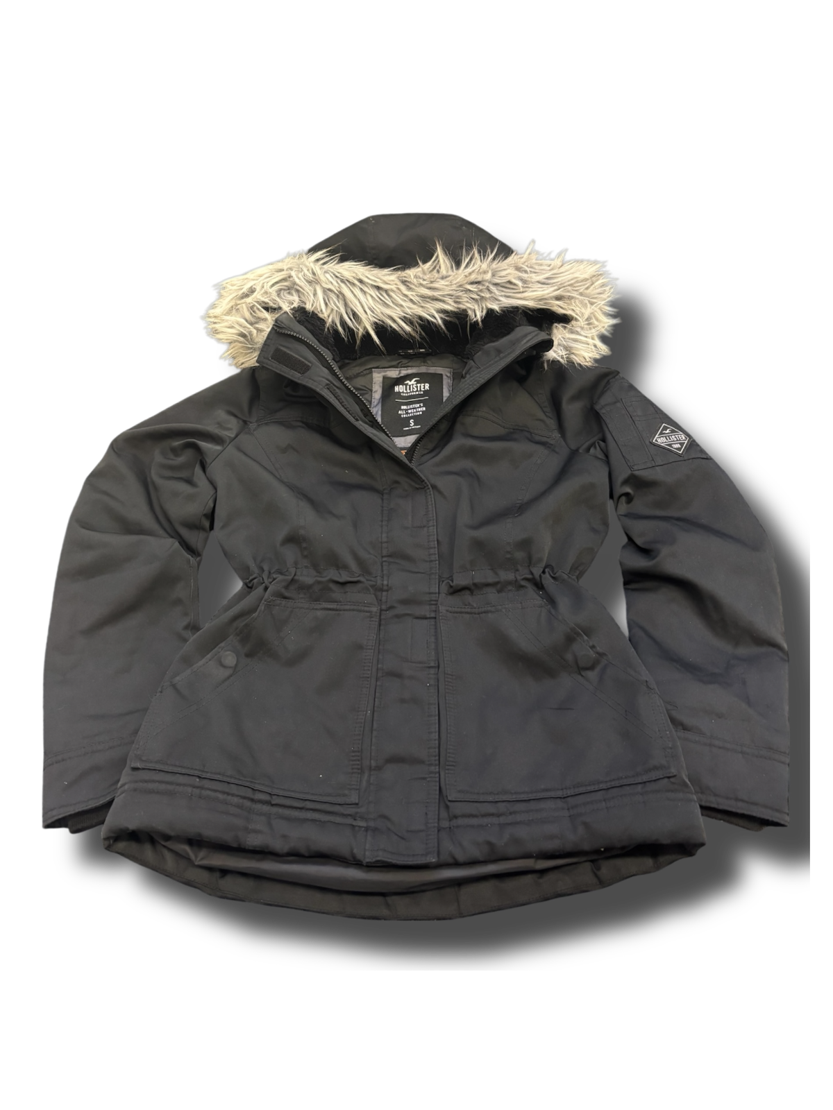 Y2k Hollister fur dámská zimní bunda